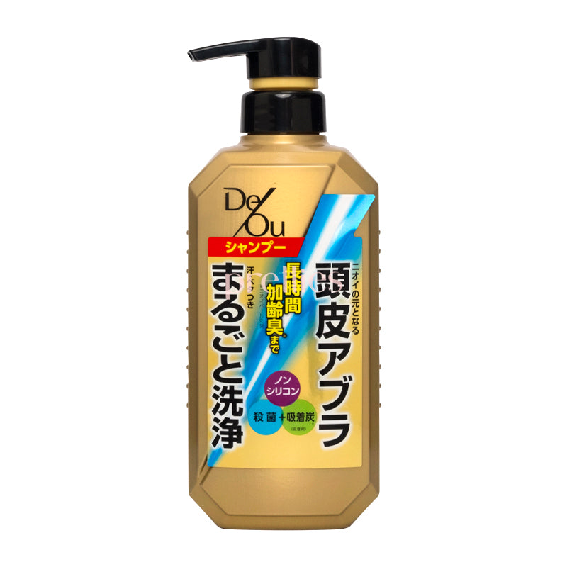 ROHTO DeOu Medicated Scalp Care Shampoo 400ml for Itchy Scalp & Dandruff Relief - Gold Formula for Dry Scalp Treatment - Ideal for Daily Use & Sensitive Scalp Care
