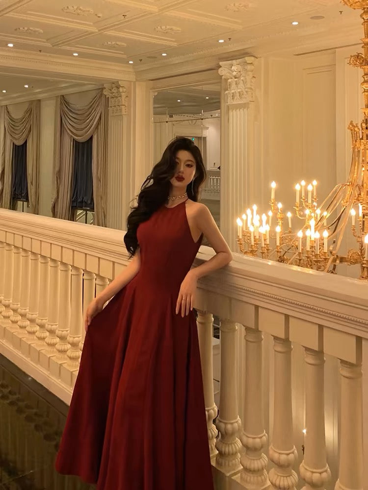 Elegant Burgundy A-Line Chiffon Long Prom Dress for Evening Party & Formal Events - Style J3290 | Perfect for Homecoming, Graduation, and Special Occasions