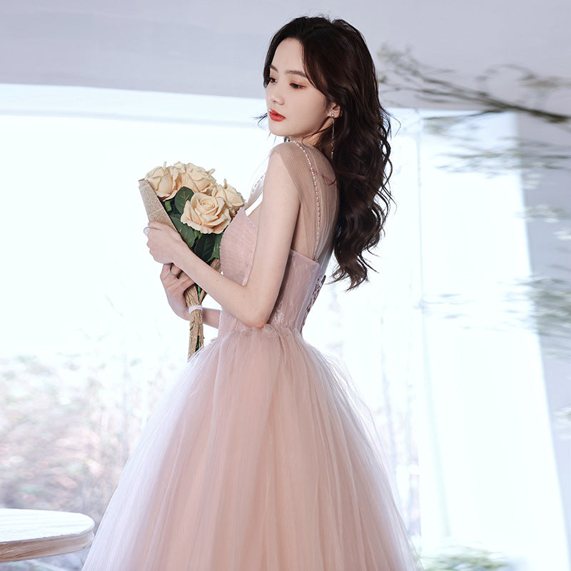Elegant A-Line Tulle Long Prom Dress for Formal Evening Party Gown 572 | Perfect for Homecoming, Prom Night, Wedding Guest & Special Occasions