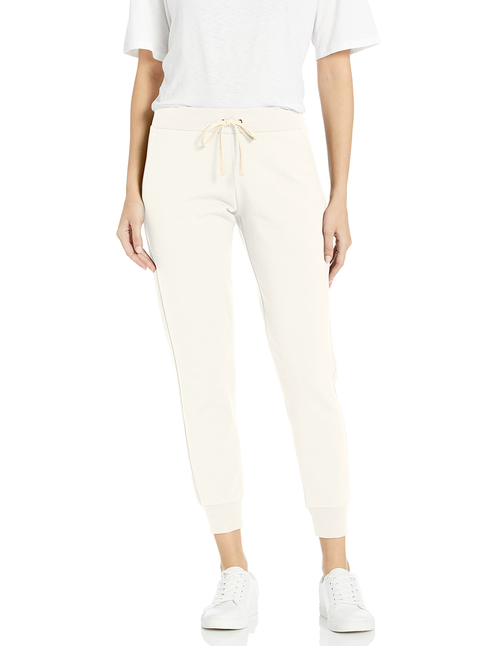 The Drop Women's Grace Supersoft Stretch Rib-Cuff Jogger Pants - Comfortable Lounge & Workout Pants for Yoga, Running & Casual Wear