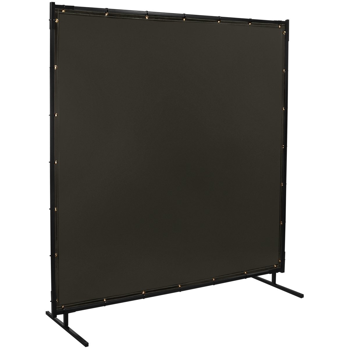 Steiner 532-8X8 Protect-O-Screen Classic 8' x 8' Welding Screen with Flame Retardant 14 Mil Tinted Transparent Vinyl Curtain - Gray - Ideal for Metal Fabrication, Construction Sites & DIY Welding Projects