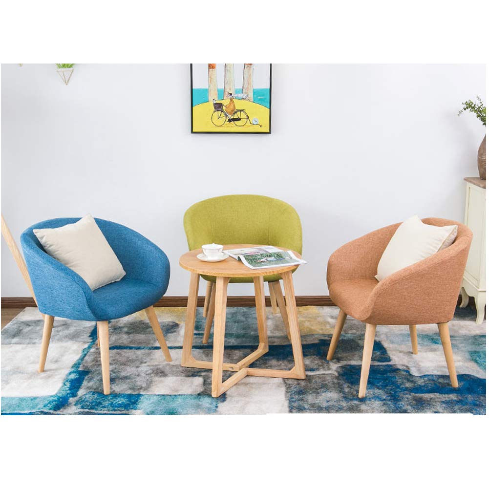 Ergonomic Upholstered Dining Chairs - Mid Century Modern Solid Wood Lounge Chair for Restaurant, Pub, Cafe, Living Room & Hotel - Comfortable Armchair for Relaxing, Dining & Leisure Spaces