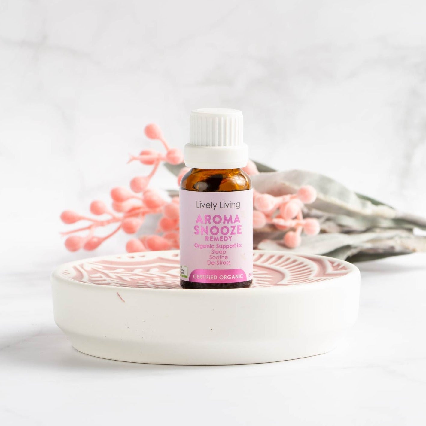 Aroma Snooze Essential Oil Roll-On for Sleep & Relaxation - Natural Lavender Scent for Stress Relief, Insomnia & Nighttime Routine