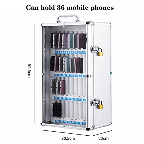 Wall Mounted Transparent Lockable Phone Storage Cabinet - 12 to 60 Position Mobile Phone Organizer & Safe Deposit Box | Perfect for Retail Stores, Offices, and Public Spaces to Securely Display & Store Smartphones