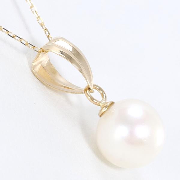 18K Yellow Gold Pearl Necklace for Women - Elegant Luxury Jewelry Gift for Birthday, Anniversary & Wedding | Perfect for Formal Events & Special Occasions