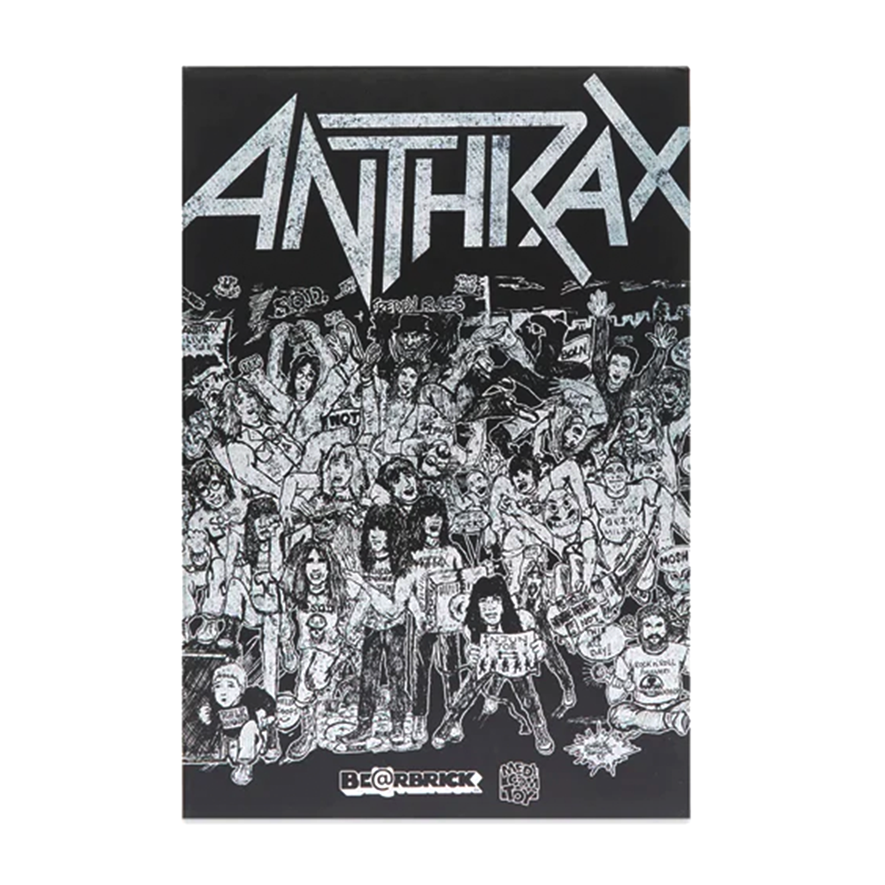 Notman Anthrax 400% & 100% Bearbrick Collectible Figure by Medicom Toy - Perfect for Display, Anime Collections & Streetwear Decor