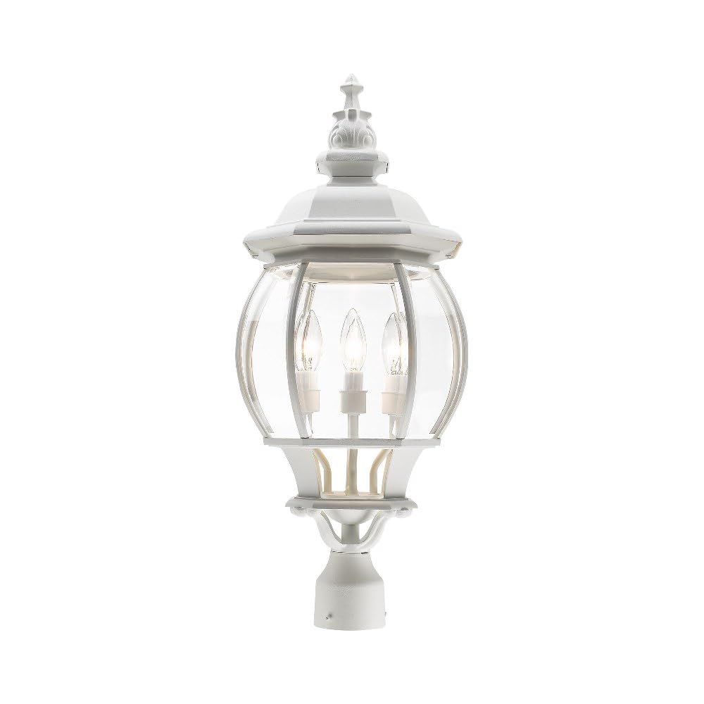 Livex Lighting 7703-14 Black Outdoor Post Top Lantern - 11.5