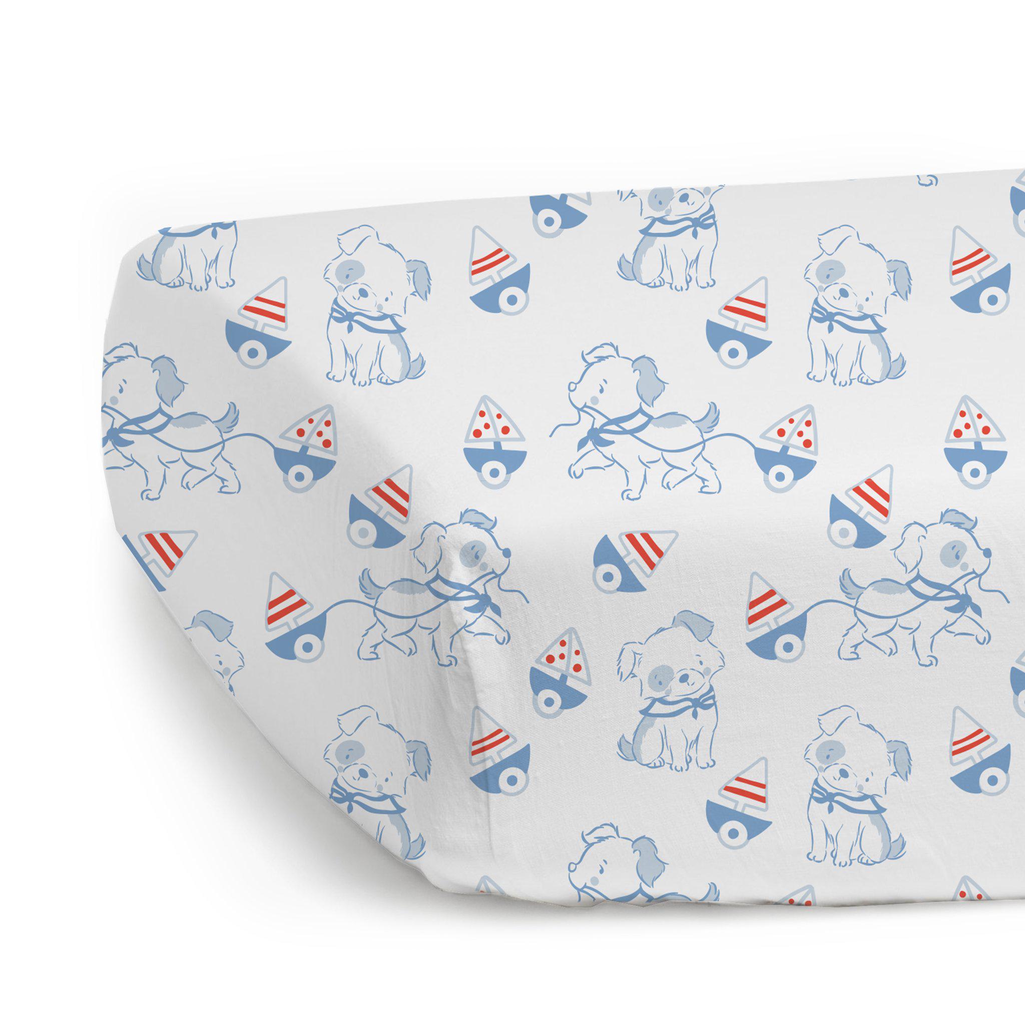 Ahoy Crib Sheet - Soft Baby Crib Fitted Sheet | Nautical Nursery Theme | Perfect for Newborns & Toddlers - Ideal for Coastal Nursery Decor & Baby Shower Gifts