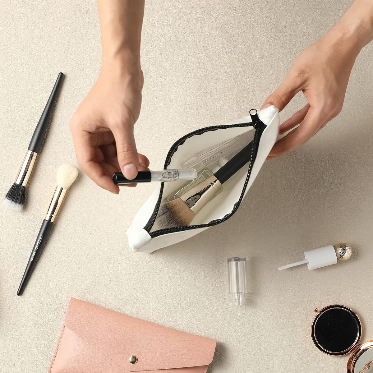 Stylish Travel Makeup Bag for Girls - Perfect Weekend, Graduation, Birthday & Christmas Gift for Her, Bestie & Teens - Cosmetic Bags for Vacation, Travel & Friendship - Great for Daily Use, Trips & Special Occasions