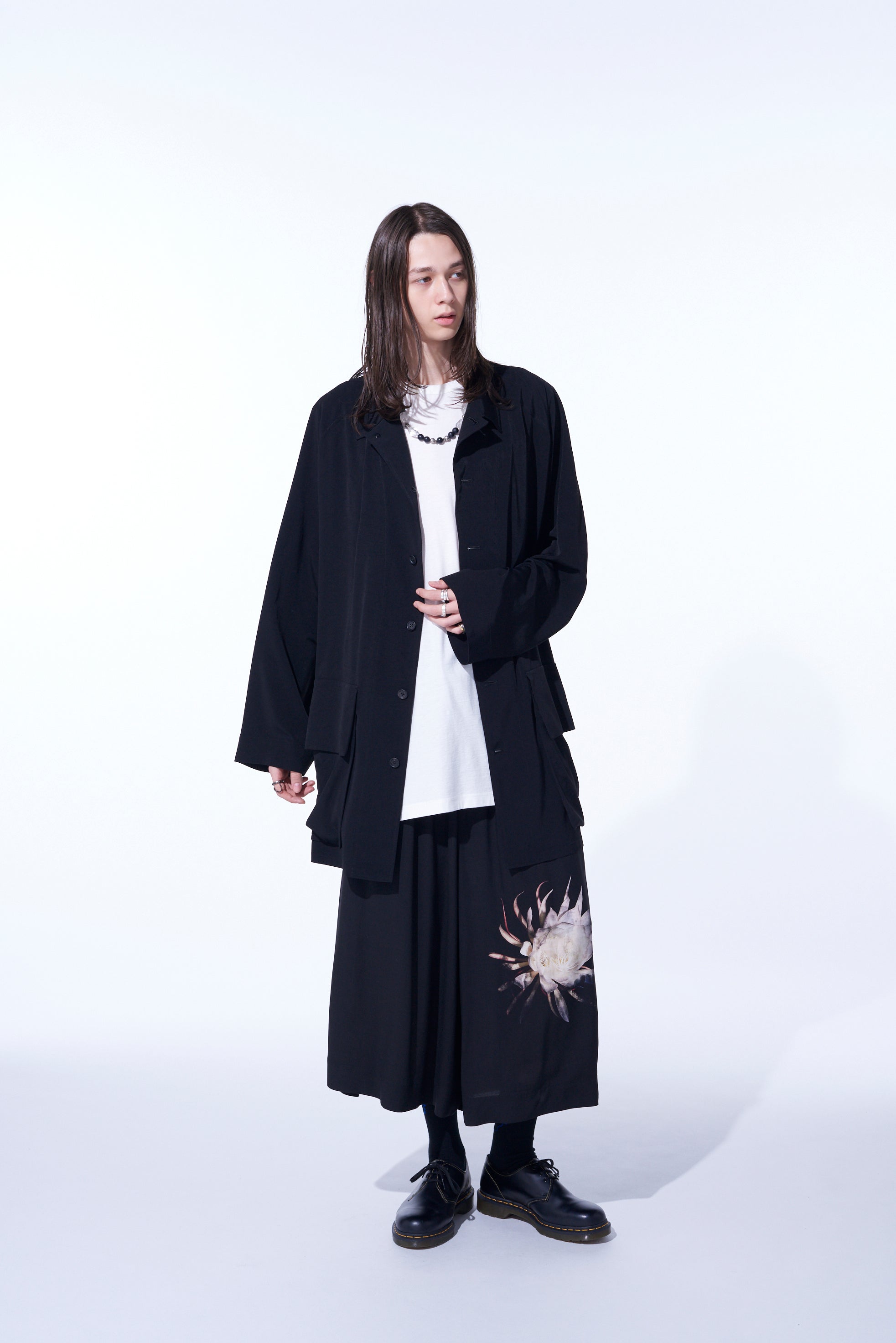 CREPE DE CHINE OVERSIZED TOPPER BLOUSON - Lightweight Flowy Women's Blouse for Casual Outings & Office Wear