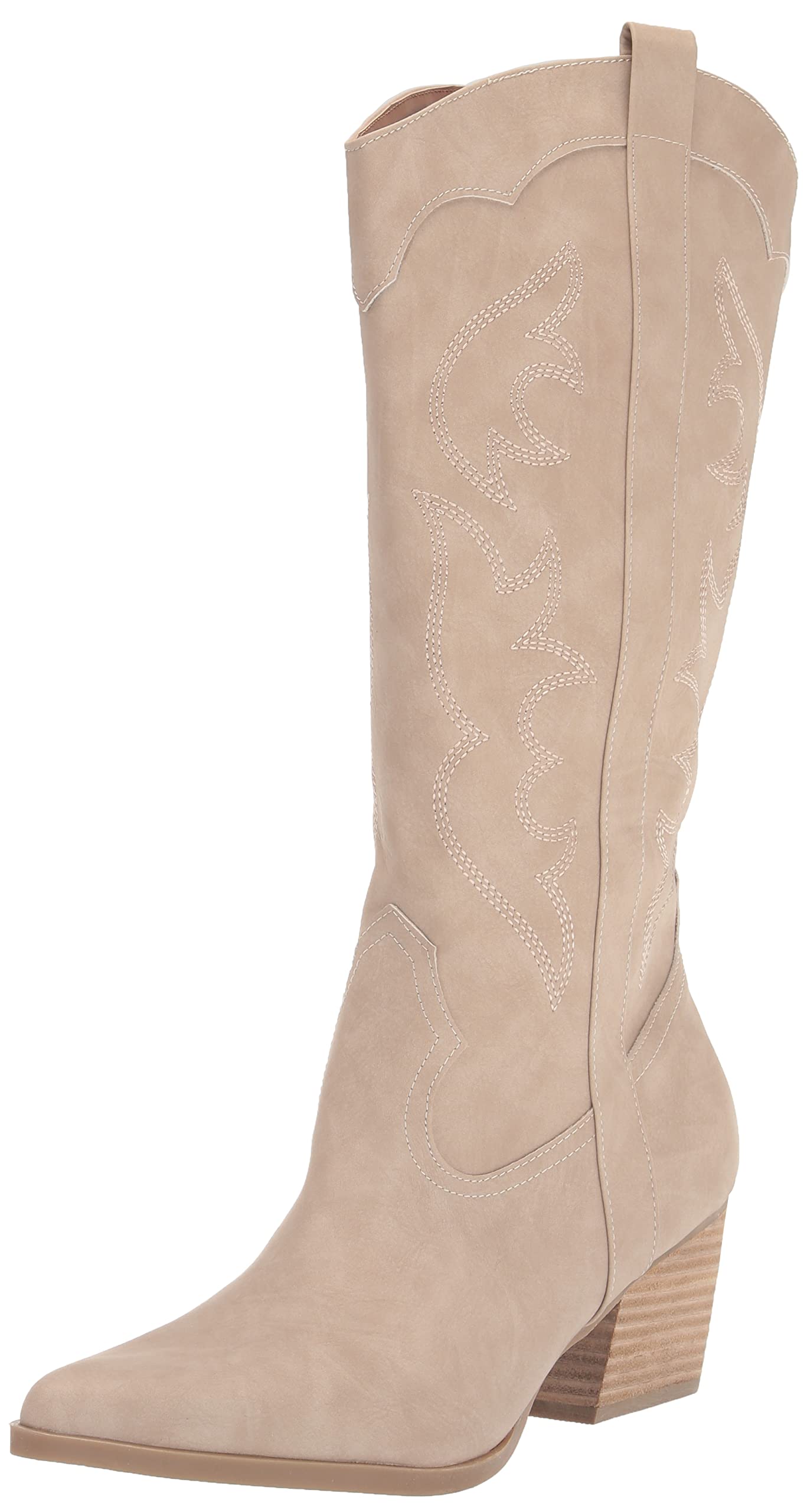 DV Dolce Vita Women's Kindred Western Boot - Stylish Cowgirl Boots for Women | Comfortable Ankle Booties for Country, Rodeo & Everyday Wear