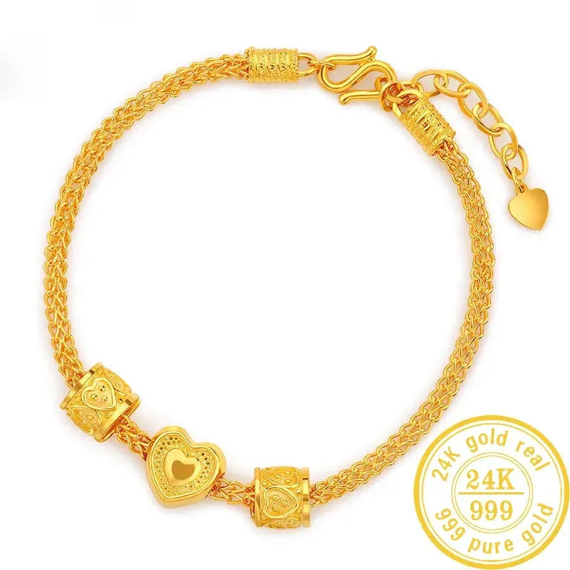 24K Pure Gold Bracelet 999 Solid Gold Bangle - Elegant Butterfly Design Classic Jewelry for Women | Perfect Gift for Birthday, Anniversary & Special Occasions | Trendy & Timeless 2023 Collection