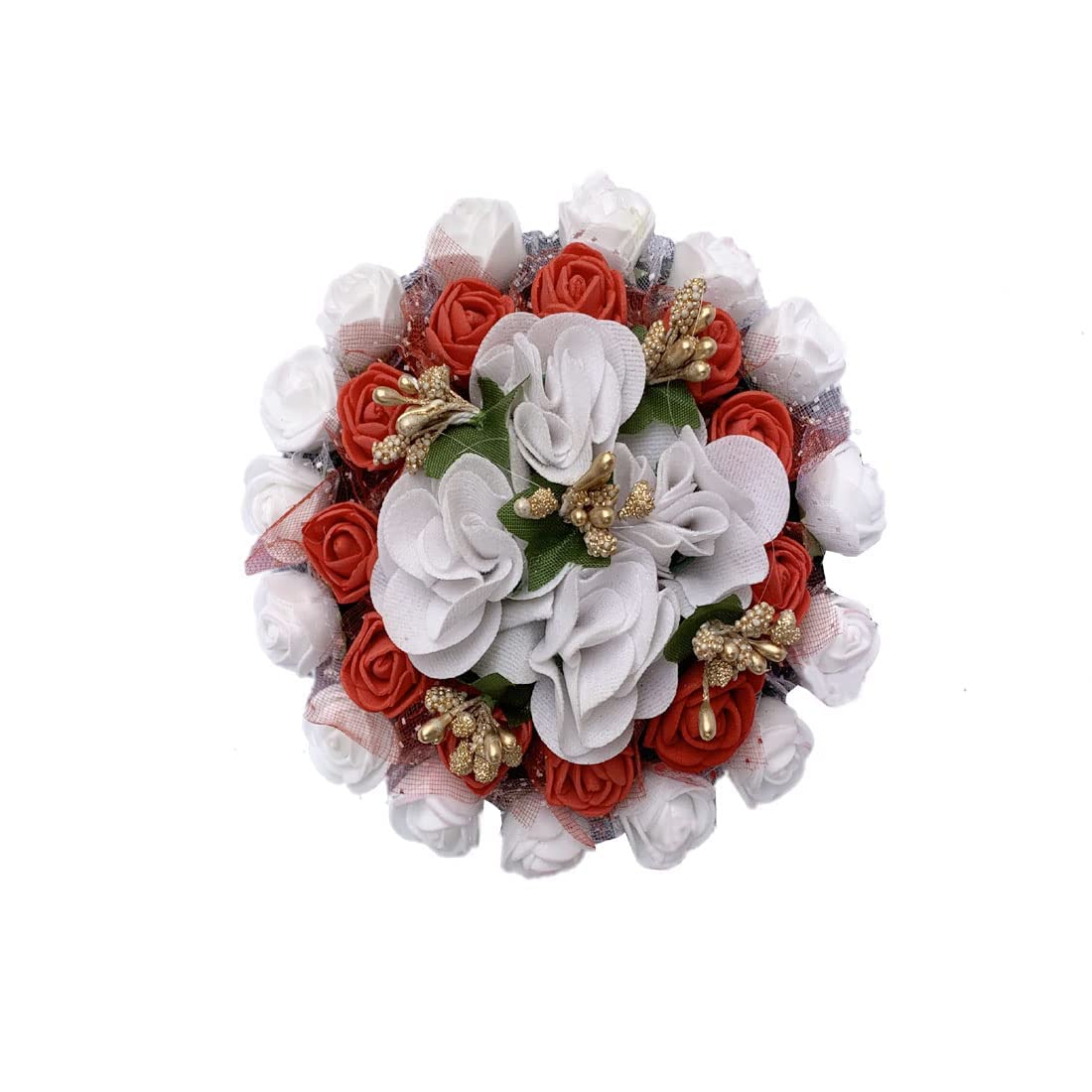 Maahal Bridal Hair Gajra Flower Bun Accessories for Women - Pack of 1 | Perfect for Weddings, Parties & Indian Traditional Events