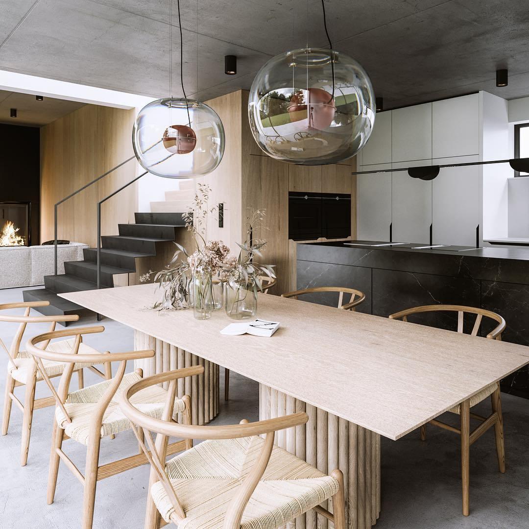 Levita Orb Pendant Light - Modern Glass Hanging Lamp for Kitchen Island, Dining Room & Bedroom Lighting - Dimmable LED Chandelier for Home Decor
