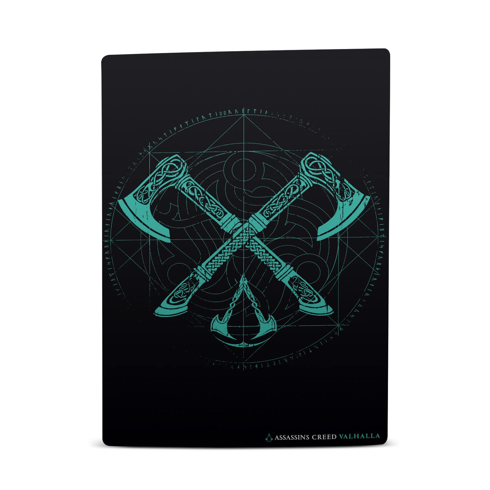 Officially Licensed Assassin's Creed Valhalla Dual Axes Vinyl Skin for PS5 Digital Edition - Gaming Decal Cover with Key Art Design | Perfect for PlayStation 5 Console Protection & Customization | Great Gift for Gamers & AC Fans