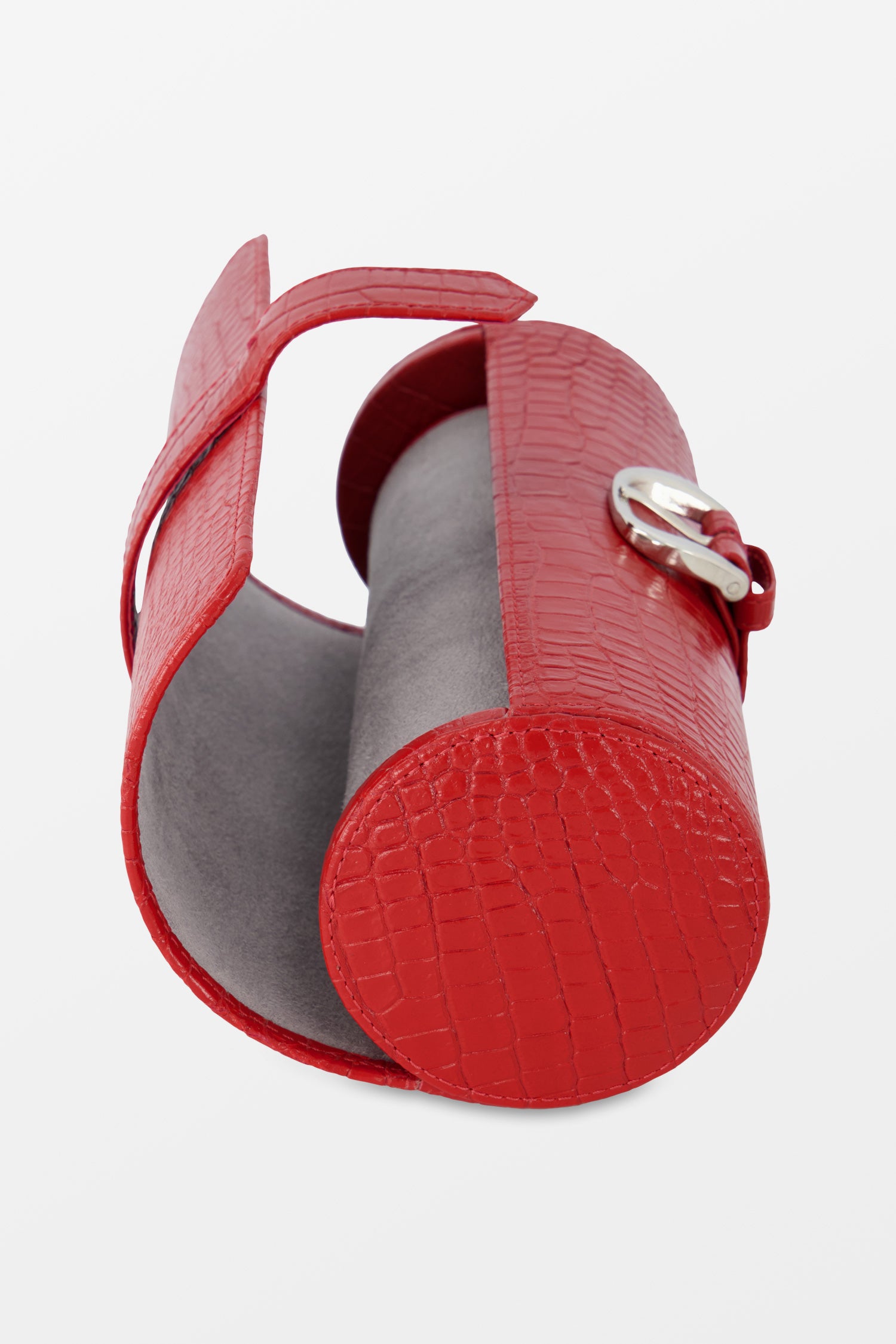 Premium Red Brompton Three Watch Roll - Leather Watch Case for Men & Women - Perfect for Travel, Storage & Watch Collection Display