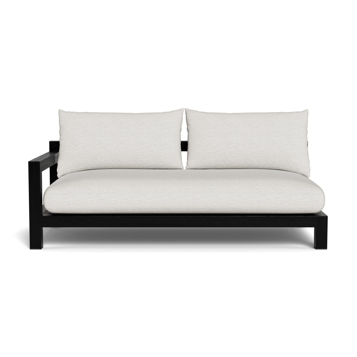 Pacific Teak 2-Seater Outdoor Patio Chair with Single Armrest - Perfect for Poolside, Garden, and Backyard Relaxation