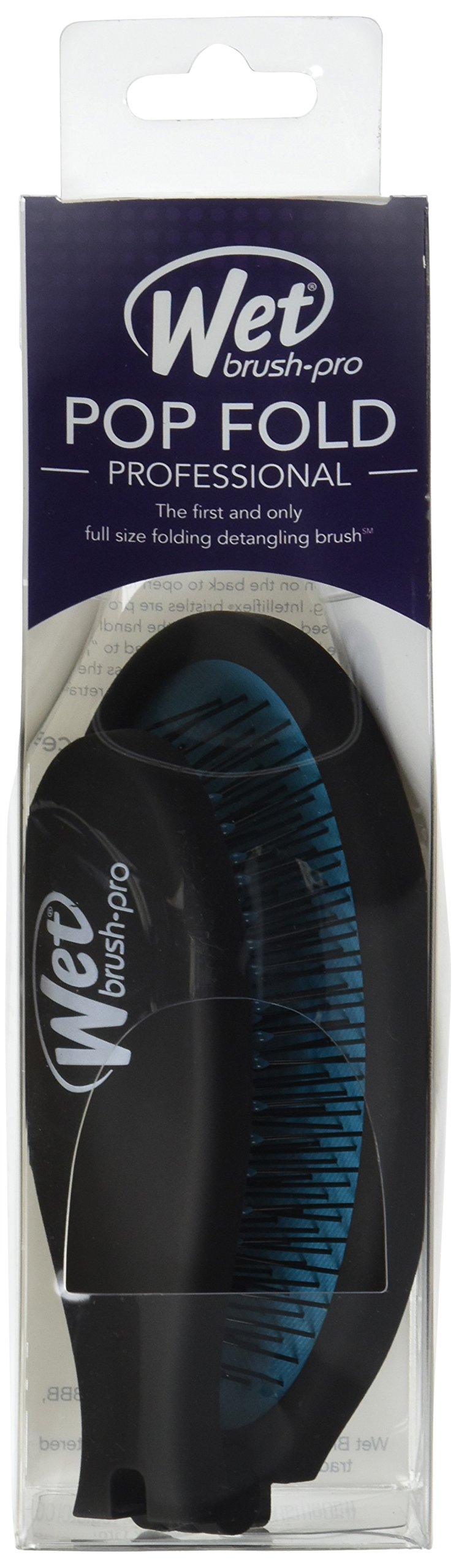 Wet Brush Pop Fold Detangling Hair Brush - Blue, Compact & Travel-Friendly (0.2 lb) - Perfect for Wet Hair, Styling & On-The-Go Use