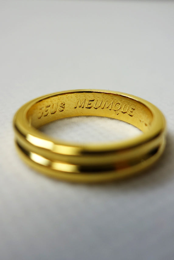 33rd Degree Scottish Constitution Gold Ring - Masonic Freemason Jewelry for Men - Perfect for Ceremonies, Gifts & Collectibles