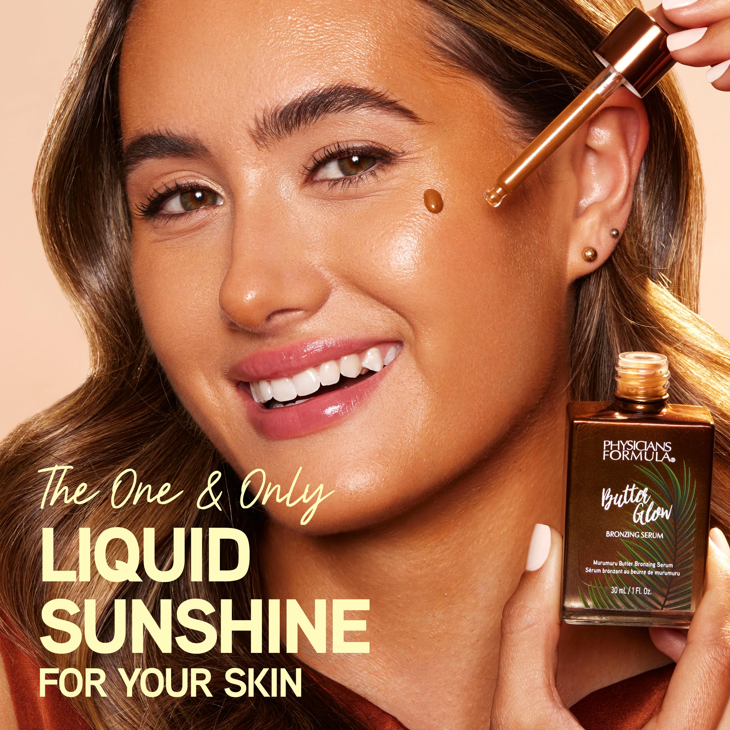 Physicians Formula Butter Glow Bronzing Serum - Nourishing Skincare Bronzing Drops for Radiant, Natural Sun-Kissed Glow | Hydrating Face Drops for Dewy Summer Makeup & Healthy Skin Tone Enhancement
