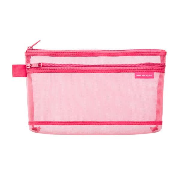 Mesh Pen Case - Premium Midori DESIGNPHIL Pencil Pouch for Artists & Students - Perfect for School, Office & Travel Organization