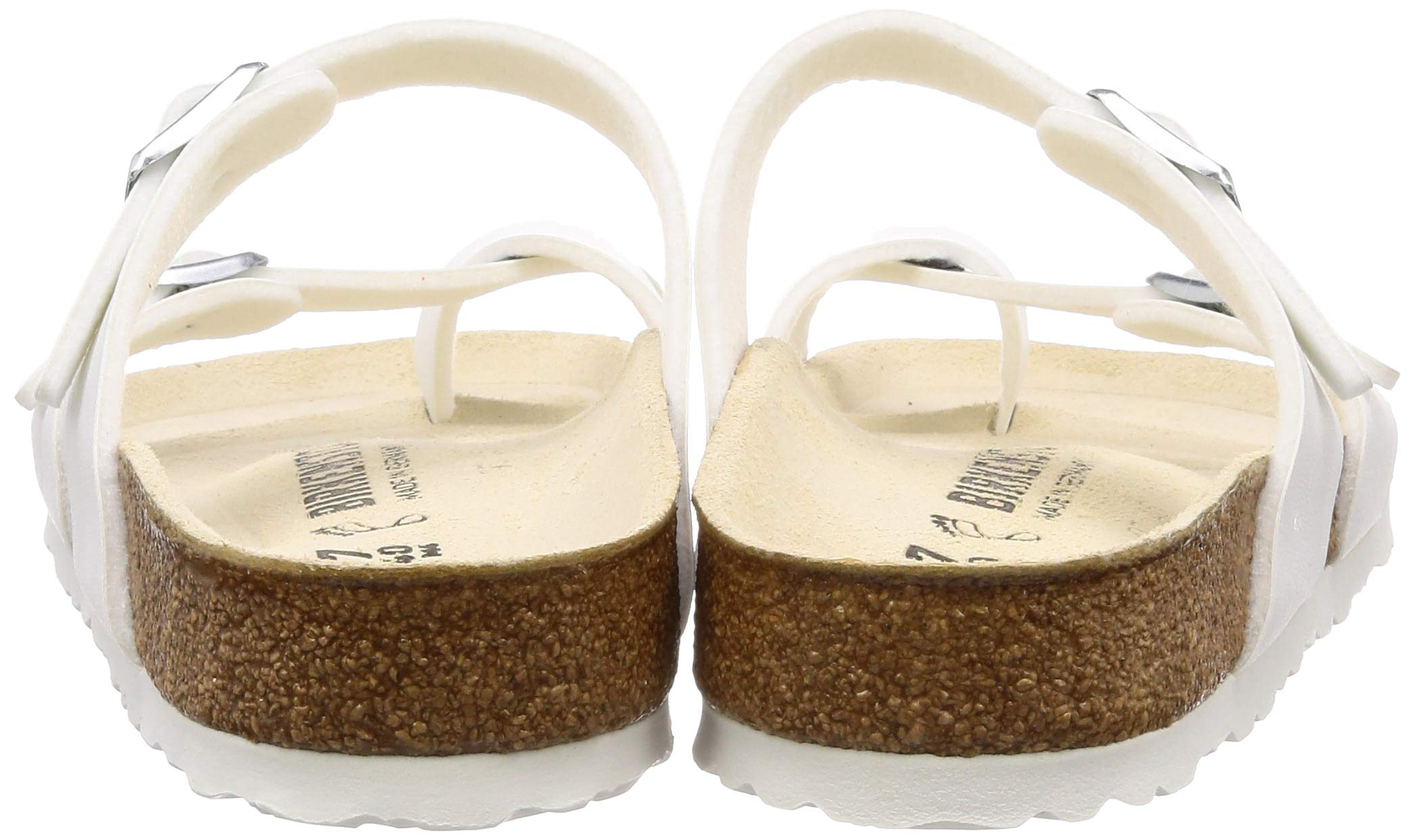 Original Birkenstock Mayari Sandals - Birko-Flor Narrow Width in White, Size 35 (Narrow) | Comfortable Summer Shoes for Women, Perfect for Beach, Vacation & Casual Wear