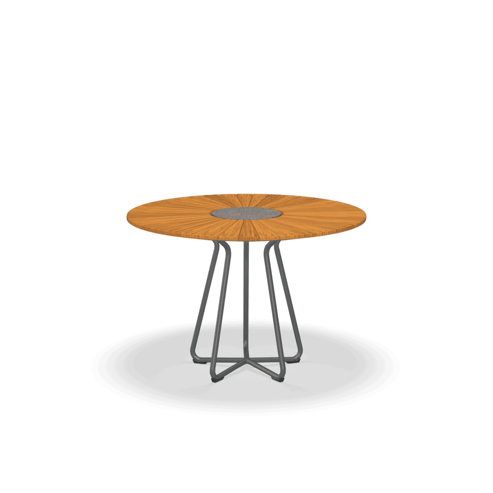 Round Outdoor Dining Table - Weatherproof Patio Furniture for Garden, Backyard, and Poolside Gatherings