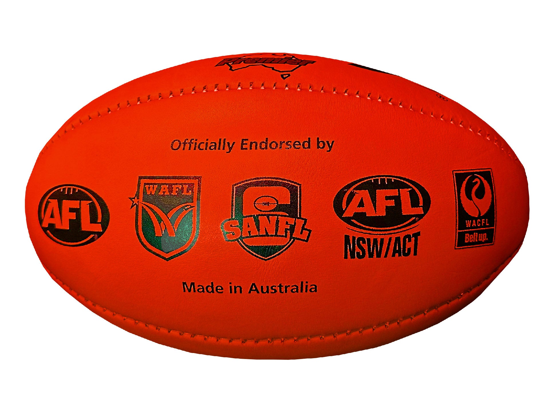 Burley Premier Official Size Red Football - Slightly Blemished | Perfect for Practice, Games & Backyard Play