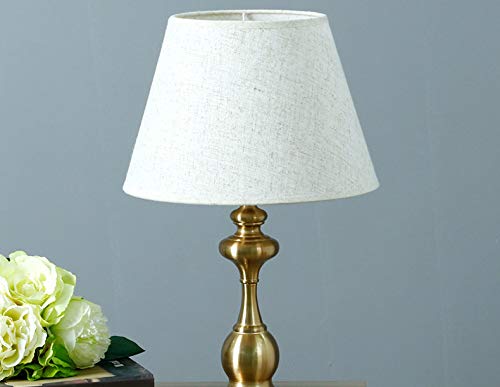 2-Pack Creamy White Woven Burlap Drum Lamp Shades - UNO Slip Fitter Replacement Shades for Floor Lamps, Table Lamps & Compatible Lighting Fixtures - Perfect for Living Room, Bedroom & Home Decor