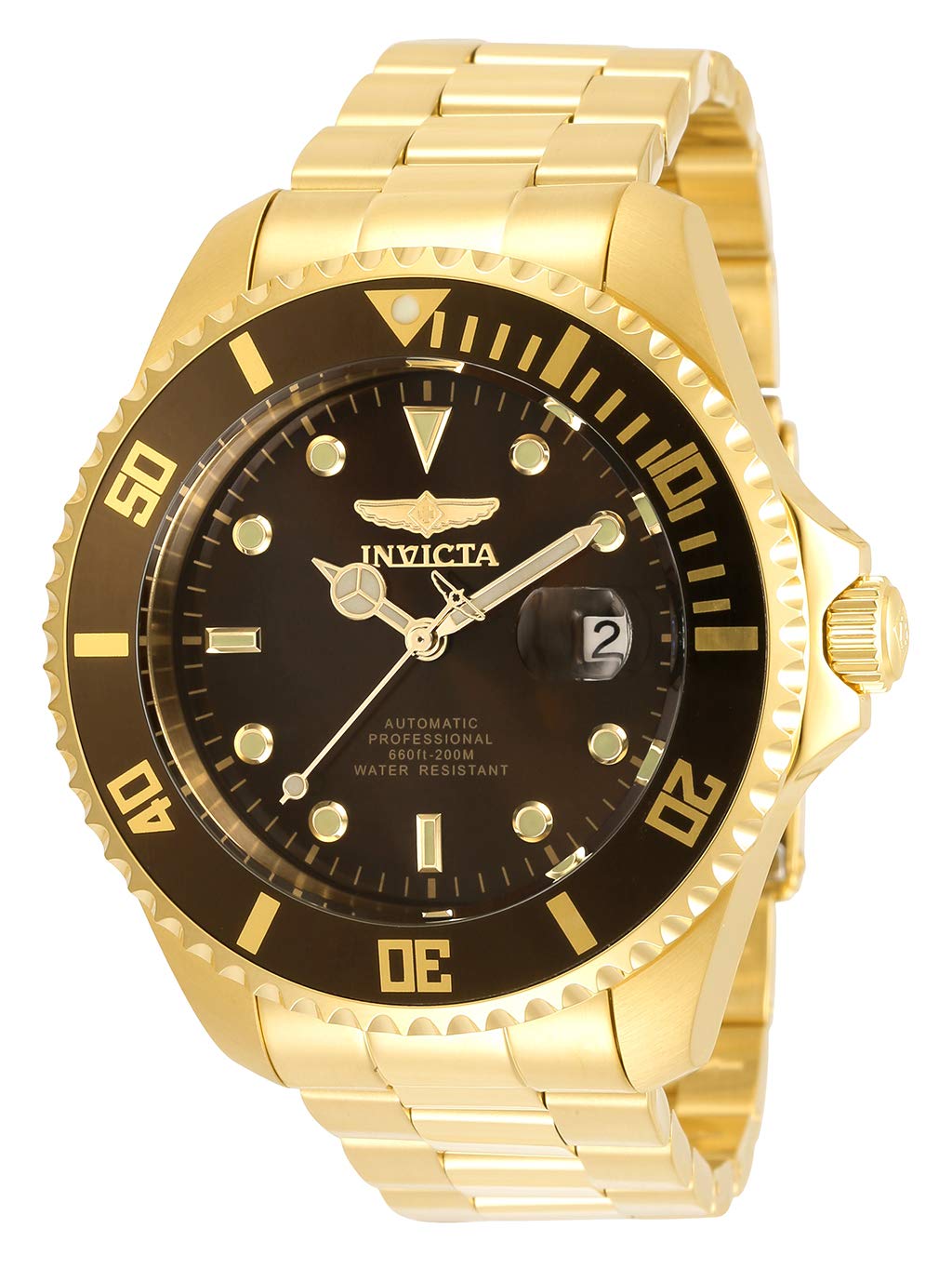 Invicta Pro Diver Men's Automatic Watch - 40mm Stainless Steel Case, Blue Dial, Date Window - Water Resistant 200M for Swimming, Diving & Outdoor Activities