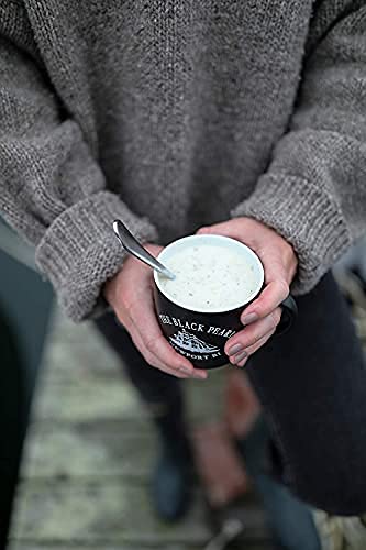 Premium Black Pearl New England Clam Chowder Condensed Soup - 15oz (6 Cans) | Authentic Seafood Flavor for Quick Meals, Camping & Emergency Food Supply