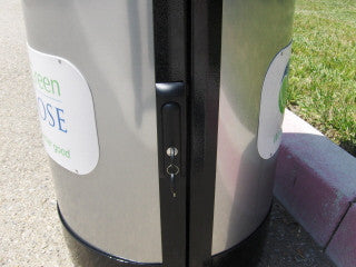 55 Gallon Outdoor Trash Can & Recycle Bin with Advertising Panels - Heavy Duty Commercial Garbage Container for Parks, Streets & Public Areas