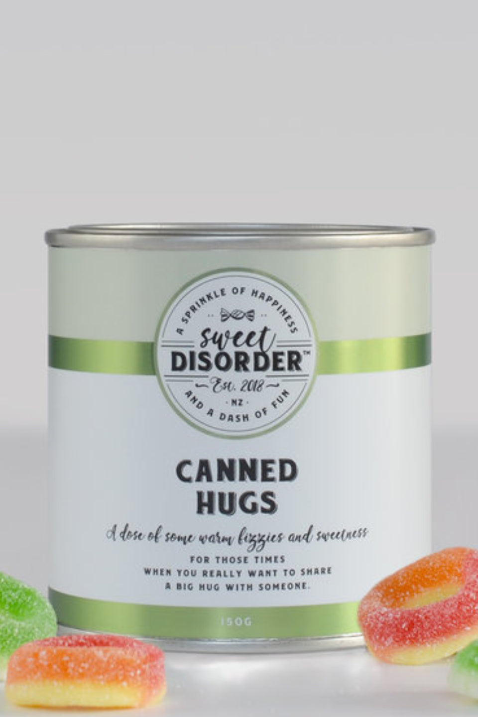 Delicious Canned Hugs Candy Tin - Assorted Flavors, Sweet Treats for Gifting, Parties & Everyday Snacking