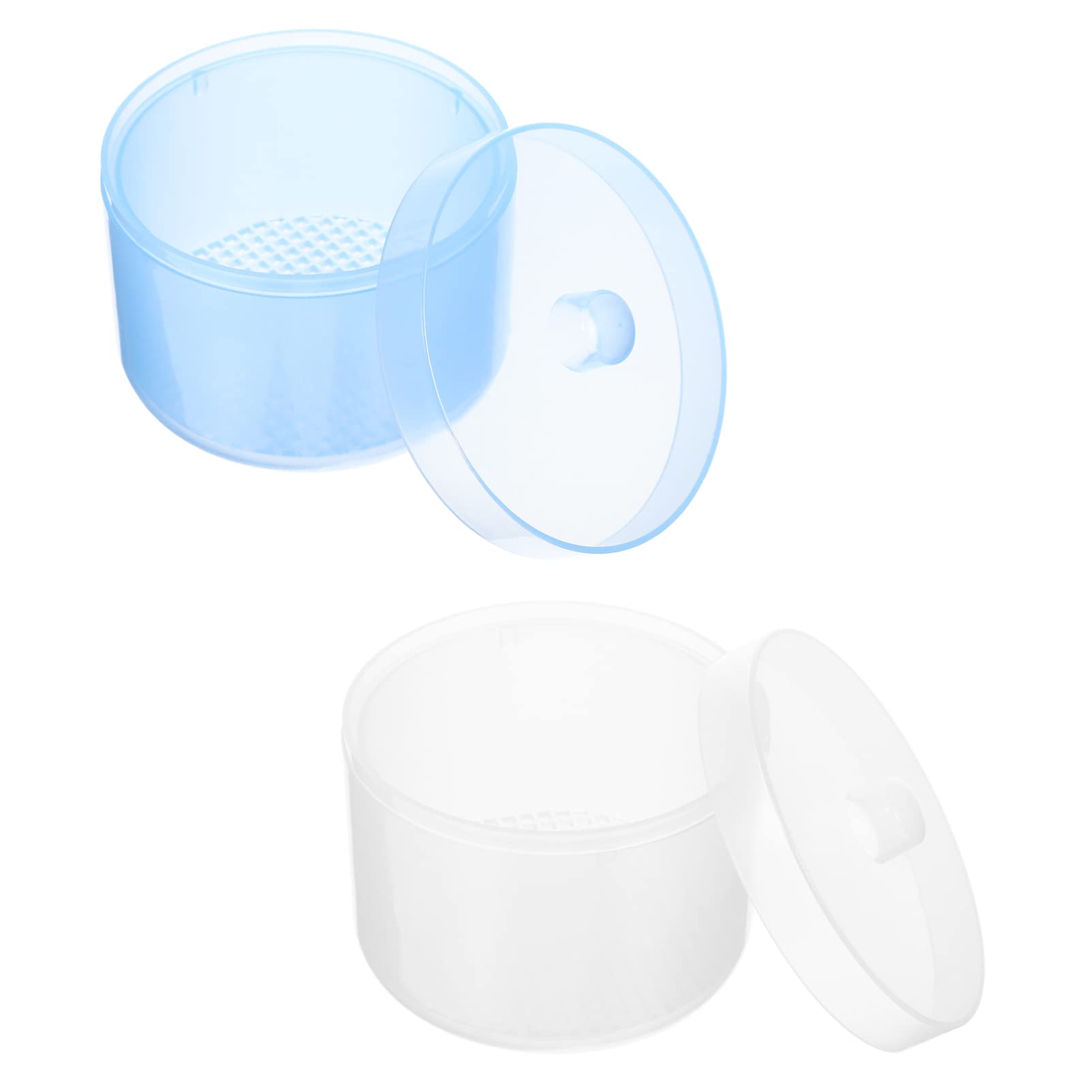 2 Pack Nail Art Tool Cleaning Cup - Professional Manicure Soaking Tray with Net for Nail Accessories | Perfect for Salon, Home Nail Care & DIY Nail Art