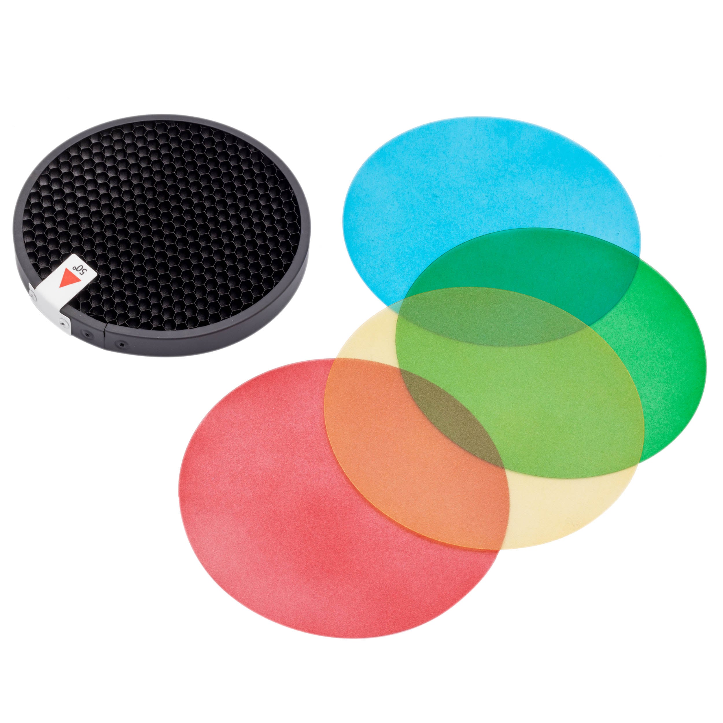 AD S11 Honeycomb Grid with Color Gel Filter Kit for AD S2 & AD R14 Reflectors - Perfect for Studio Photography & Video Lighting Control