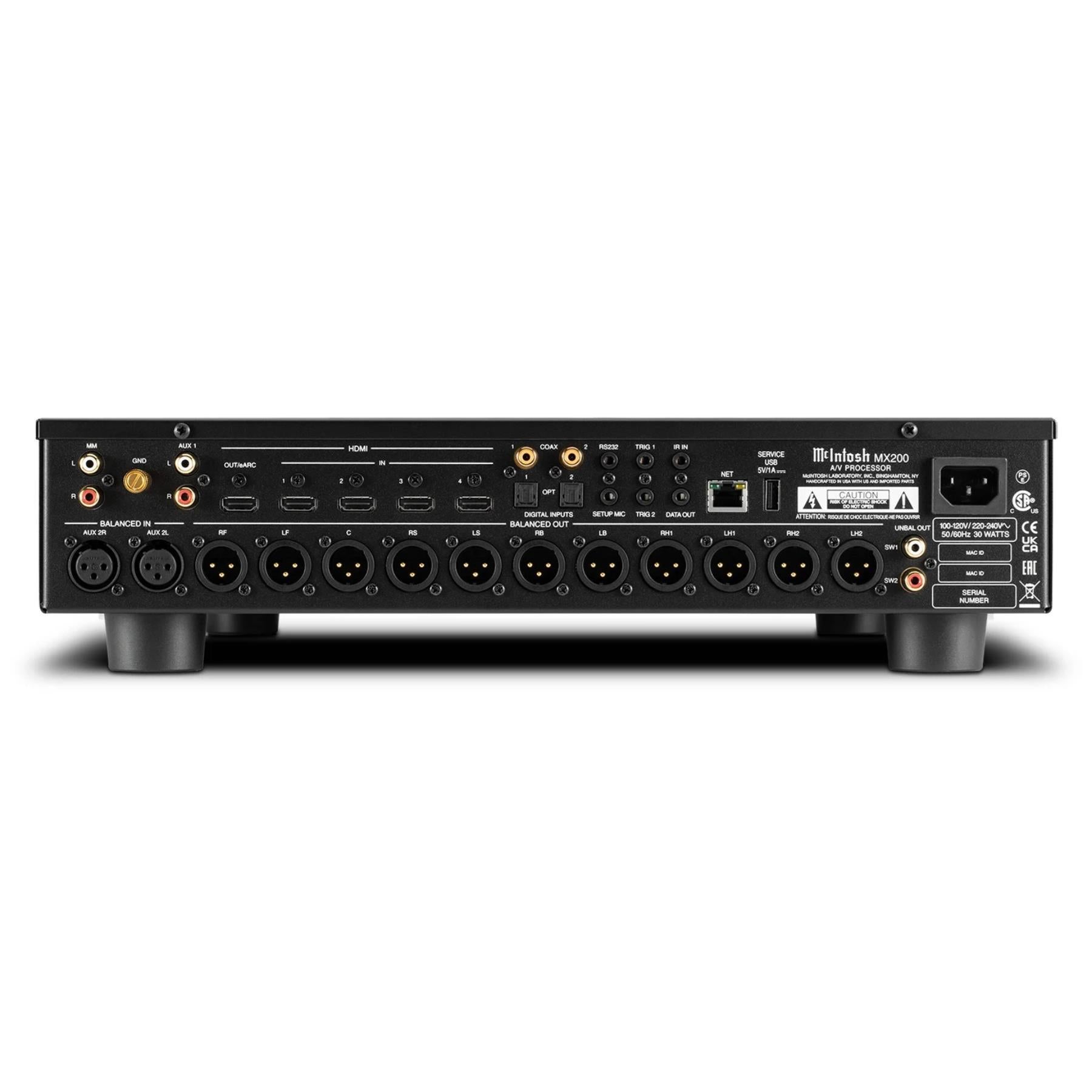 McIntosh MX200 A/V Processor - Premium Home Theater Audio Video Processor with Dolby Atmos & 4K HDR | Perfect for Home Cinema, Gaming & Music Systems