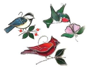 Delphi Glass Pre-Cut Birds Trio Stained Glass Kit - 25 Piece DIY Craft Set for Adults - Modern Home Decor - Perfect for Window Art, Wall Hangings & Gift Making