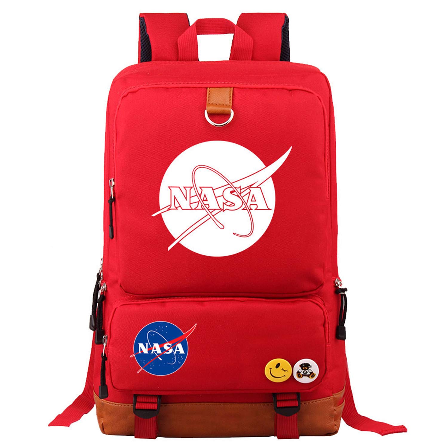 NASA Themed Canvas Backpack for Kids & Students - Lightweight School Book Bag, Durable Travel Backpack for Daily Use, School, and Outdoor Adventures