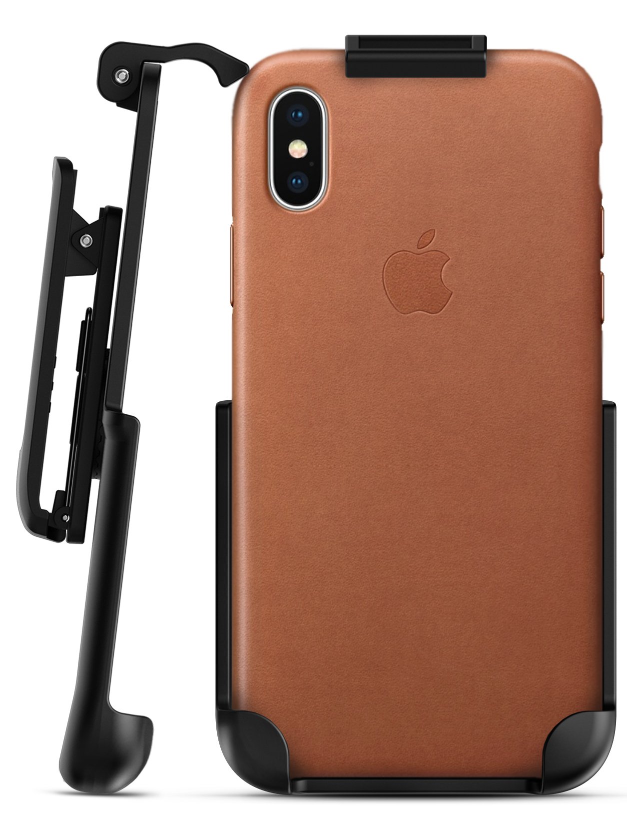 Premium Belt Clip Holster for Apple Leather Case - Compatible with iPhone X (Case Not Included) | Secure & Convenient Carry for Work, Travel & Outdoor Activities