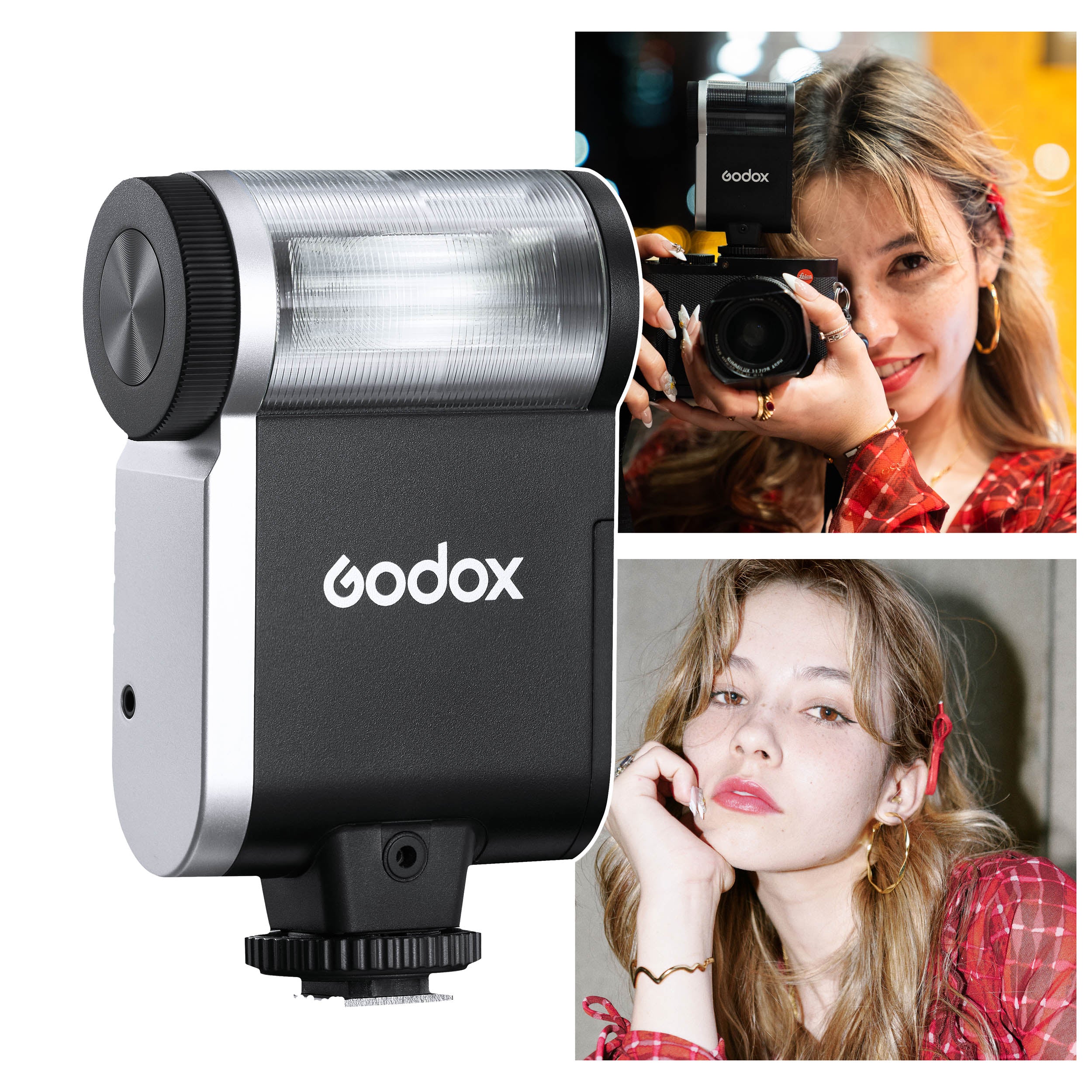 iFlash iA32 Compact Angle Adjustable Camera Flash for DSLR & Mirrorless Cameras - Perfect for Portrait, Wedding & Event Photography