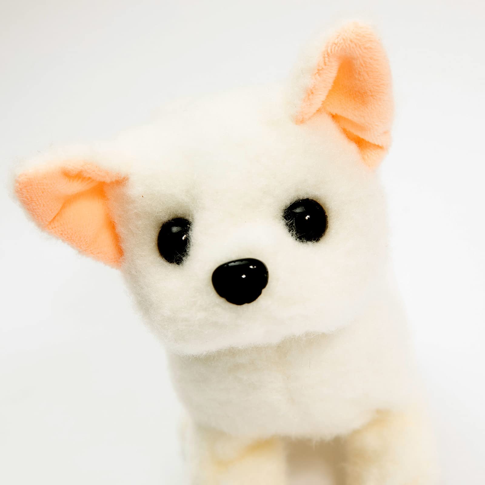 Realistic Walking & Barking Toy Dog - Electronic Battery-Powered Puppy for Kids, Interactive Pet Toy for Girls & Boys (Japanese Spitz) - Perfect for Playtime, Gifts & Emotional Support