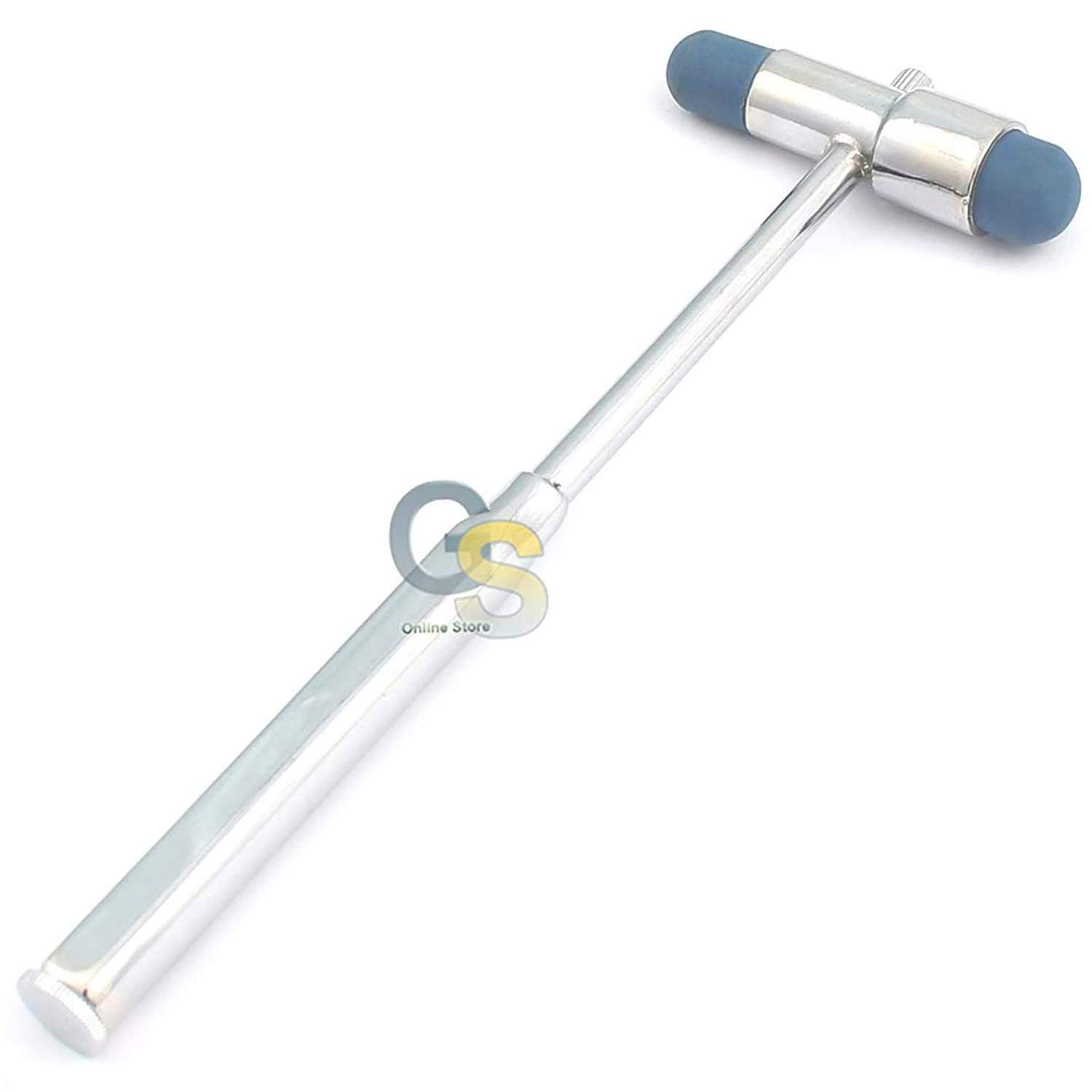 G.S Neuromuscular Reflex Testing Medical Hammer with Built-in Brush & Needle - 7-Inch Blue Neurological Percussion Tool for Doctors, Nurses & Physical Therapists - Ideal for Clinical Exams & Neurological Assessments