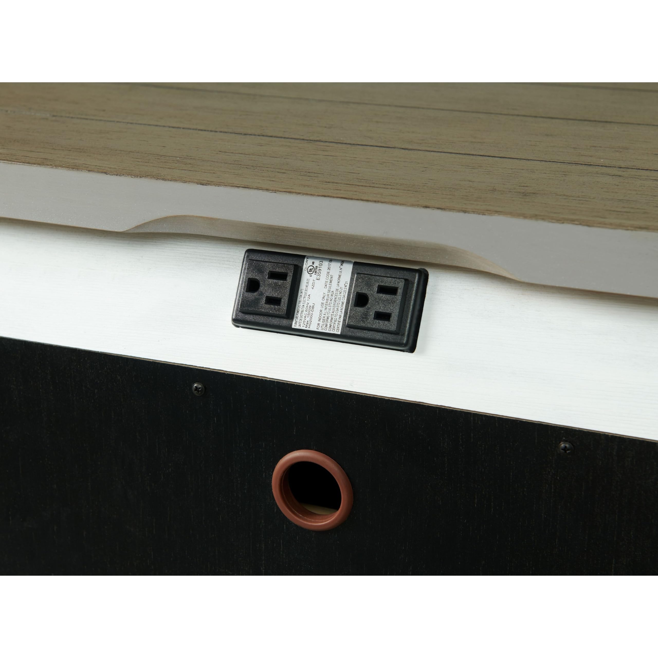 Westwood Design 2 Drawer Nightstand - Solid Wood Bedside Table with Storage, Timber Ridge Finish - Perfect for Bedroom, Guest Room, or Dormitory Furniture