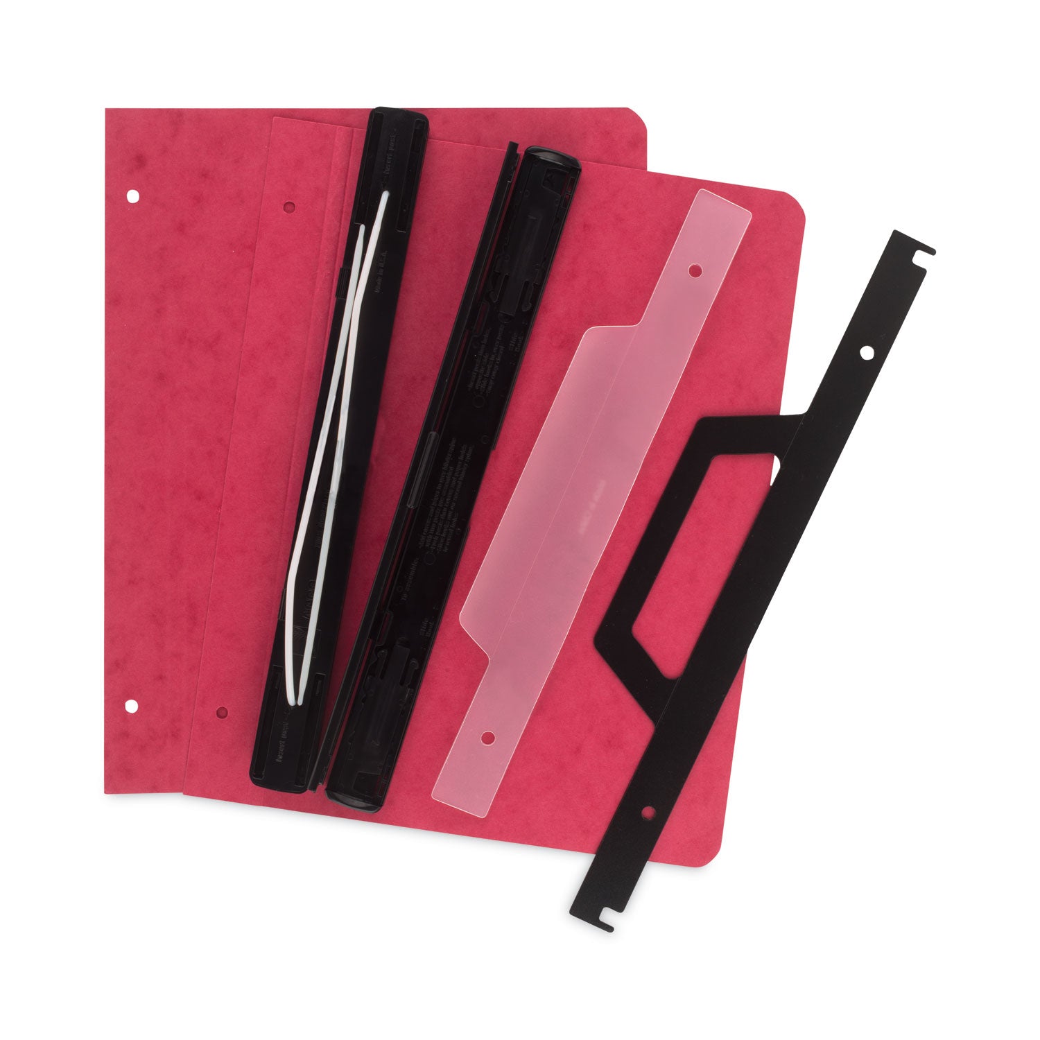 ACCO Expandable Hanging File Binder with 2 Posts - 6 Pocket Capacity, 11 x 8.5 Inches, Red - Perfect for Office Organization, School Supplies & Document Storage