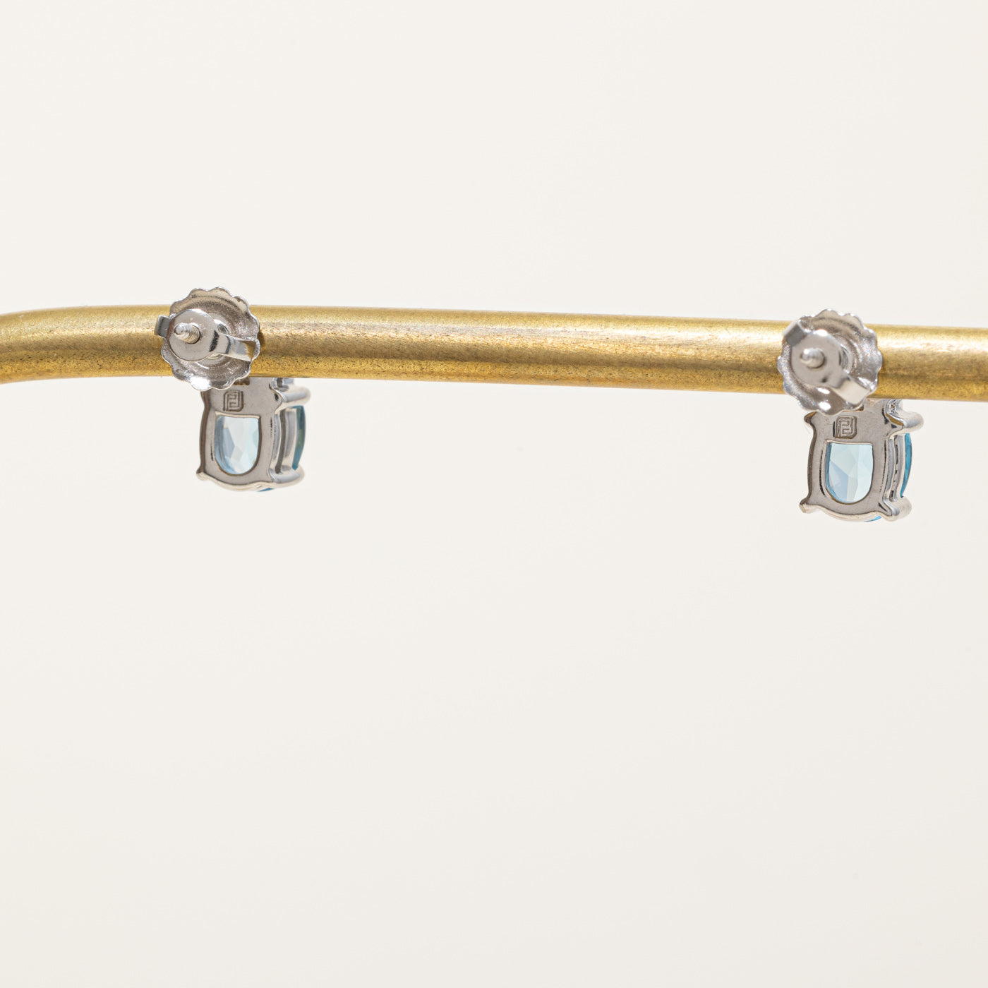 Exquisite 1.50ctw Topaz & 0.12ctw Diamond Earrings for Women - Elegant Blue Gemstone Jewelry Gift for Birthday, Anniversary & Special Occasions