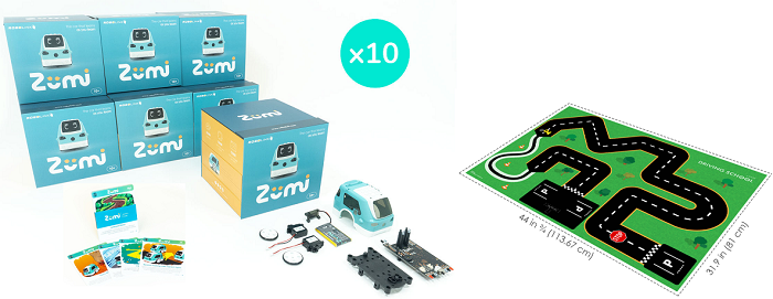 Robolink Zumi Classroom Pack with FREE Activity Cards - STEM Robotics Kit for Kids & Teens - Perfect for Coding, AI Learning & Classroom STEM Projects