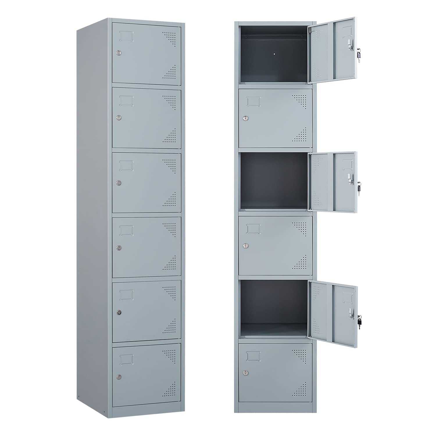 STANI Heavy Duty Metal Locker with Lock - Secure Storage Cabinet for Home, Gym, School & Office - Employee Lockers, Steel Storage Locker for Clothes, Shoes & Equipment (Ideal for Locker Rooms & Shared Spaces)