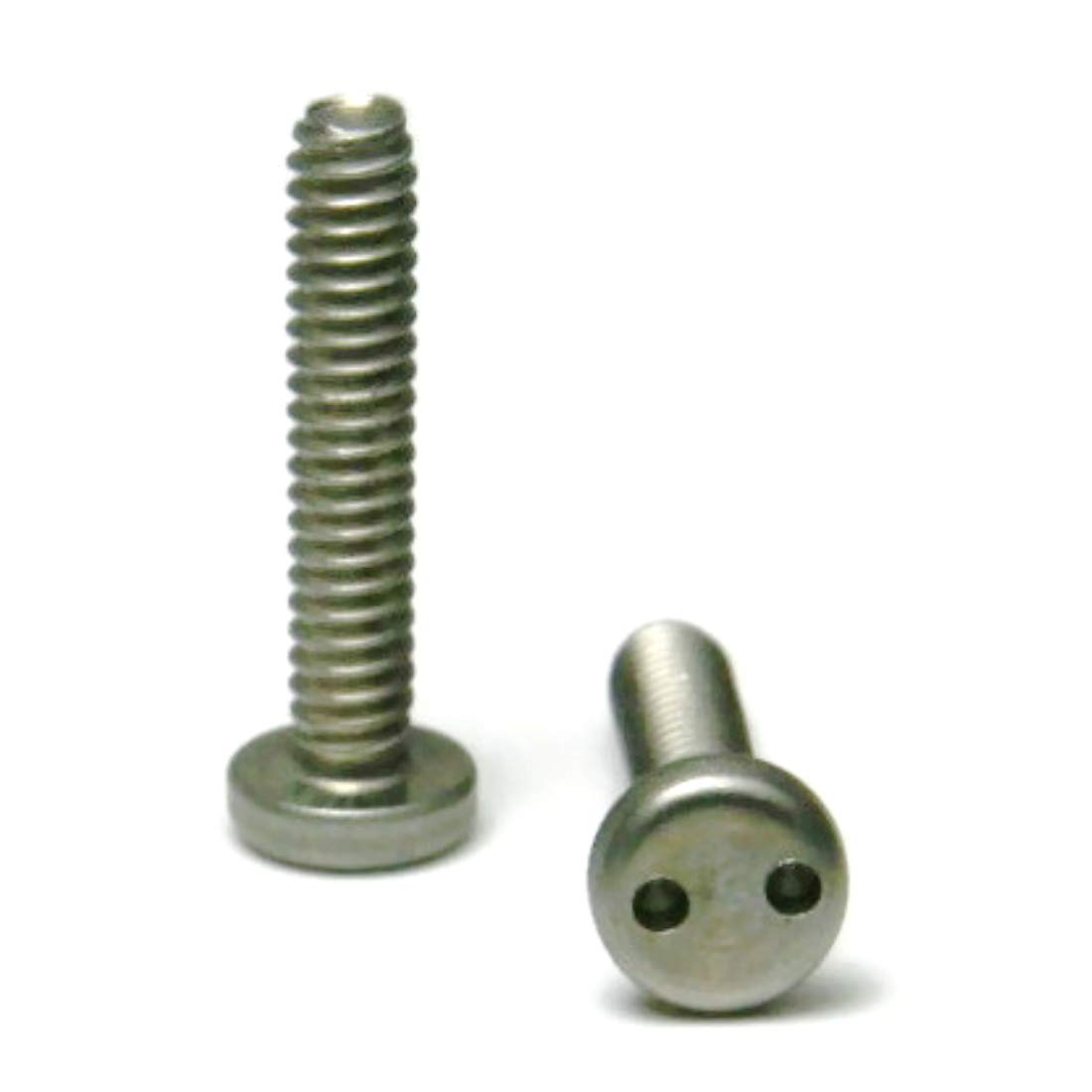 18-8 Stainless Steel Spanner Snake Eye Tamper Proof Pan Head Machine Screws #8-32 x 5/8