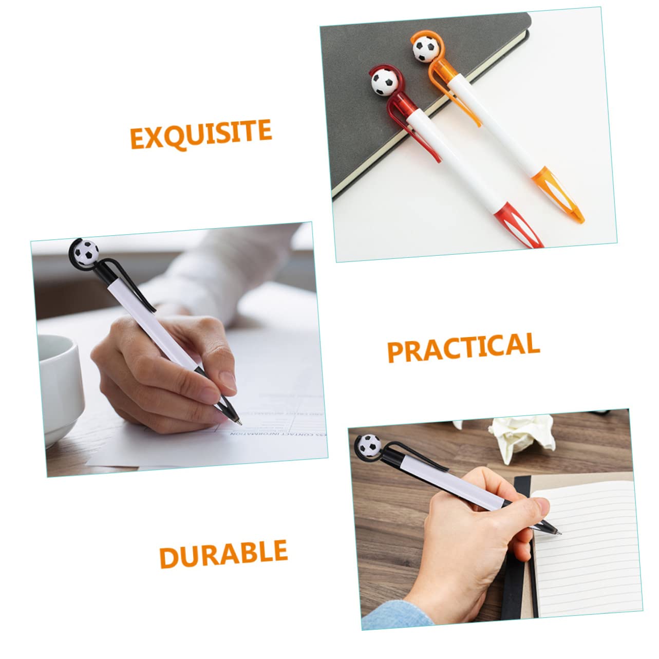 DIYEAH 45-Piece Football-Themed Retractable Ballpoint Pens - Fun Sports-Themed Writing Pens for School, Office & Gifts - Perfect for Football Fans, Students & Sports Decor