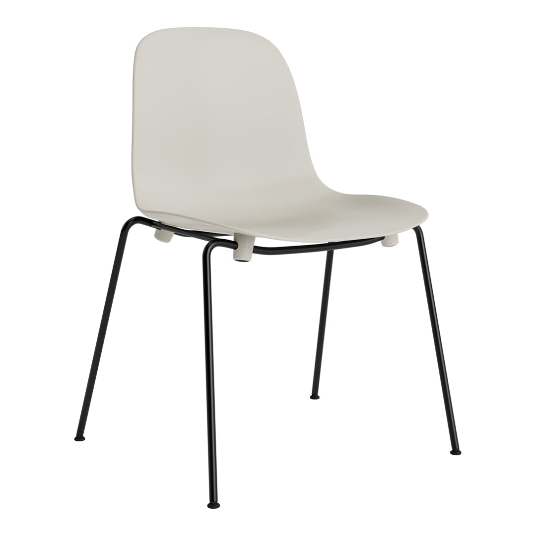 Modern Form Side Chair with Sturdy Metal Legs - Stackable Dining Chair for Kitchen, Office & Outdoor Use